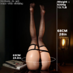 Ultra Realistic Hands-Free LoveBust Doll - 3-in-1 Titfuck Oral & Vagina Male Masturbator - Image 2
