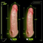 Realistic Soft Silicone Wolf Tooth Penis Sleeve - Thickening & Lengthening Cock Extender Ring, Delay Ejaculation Male Enhancer Adult Sex Toy - Image 9